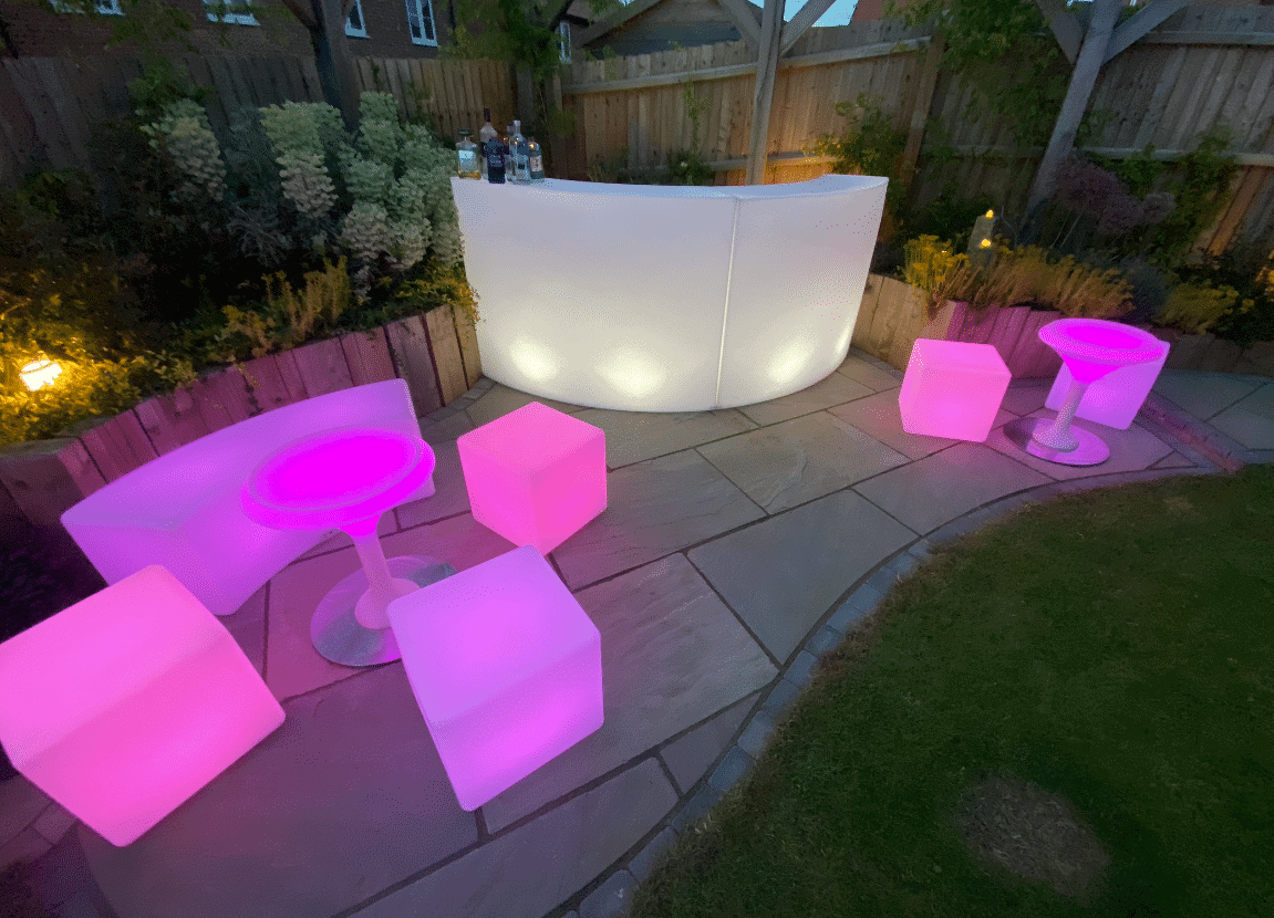 LED furniture pink